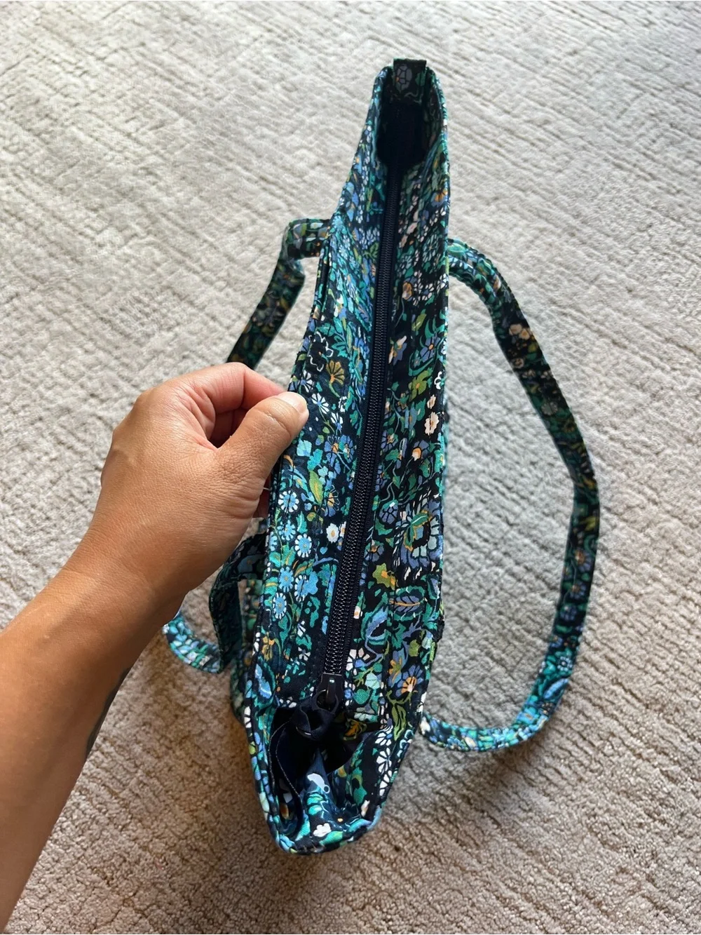 Vera Bradley Houseplant Print Shoulder Tote